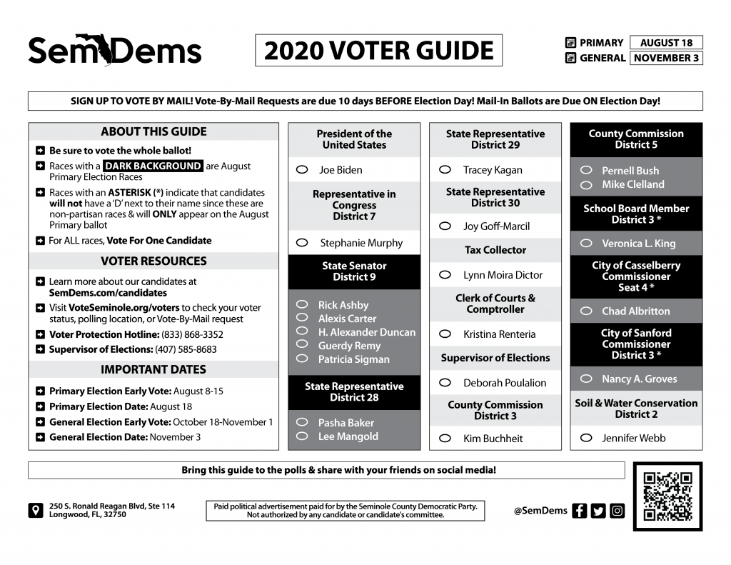 Vote the Whole Ballot • Seminole County Democratic Party