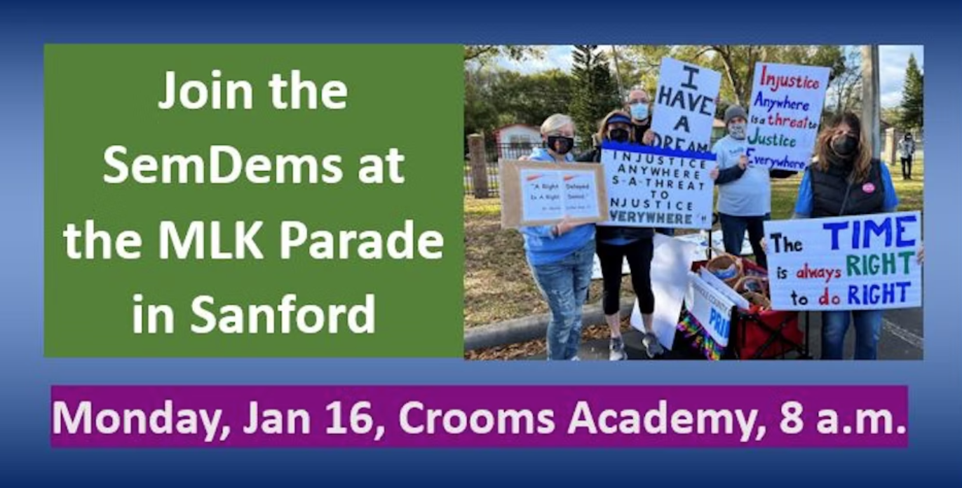 SemDems March in 2023 MLK Parade Sanford Florida SemDems March in 2023 MLK Parade Sanford Florida