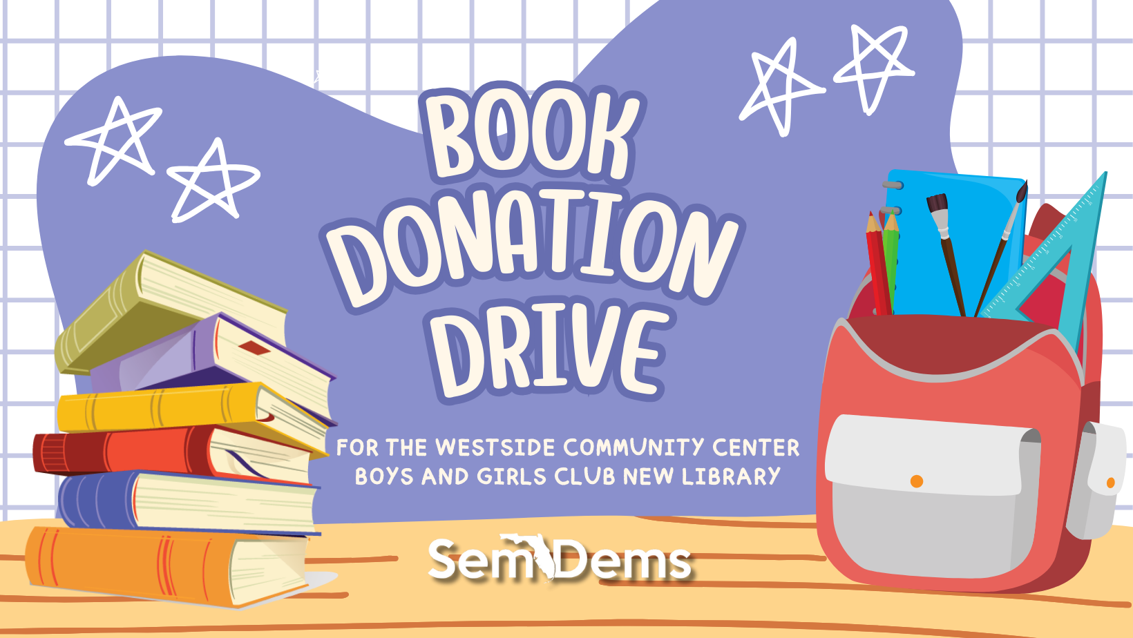 Book Drive SemDems Book Donation Drive