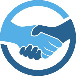 Shaking hands Two hands shaking