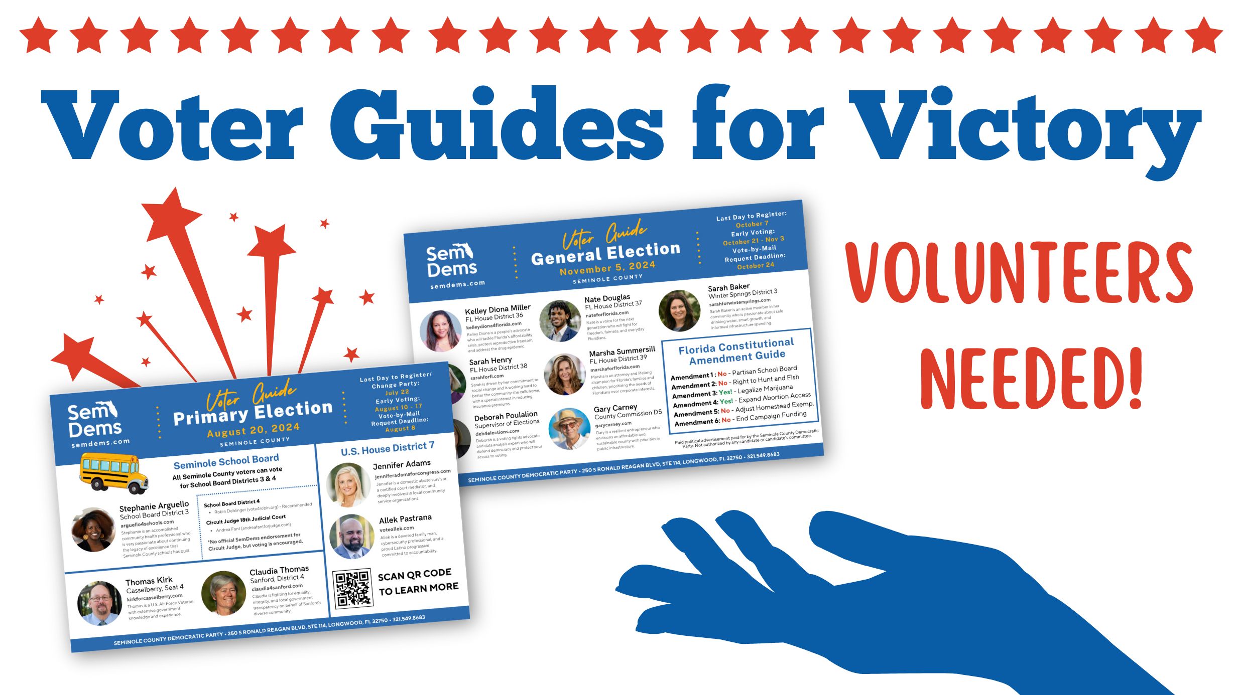 Voter Guides for Victory Voter Guides for Victory: Volunteers Needed