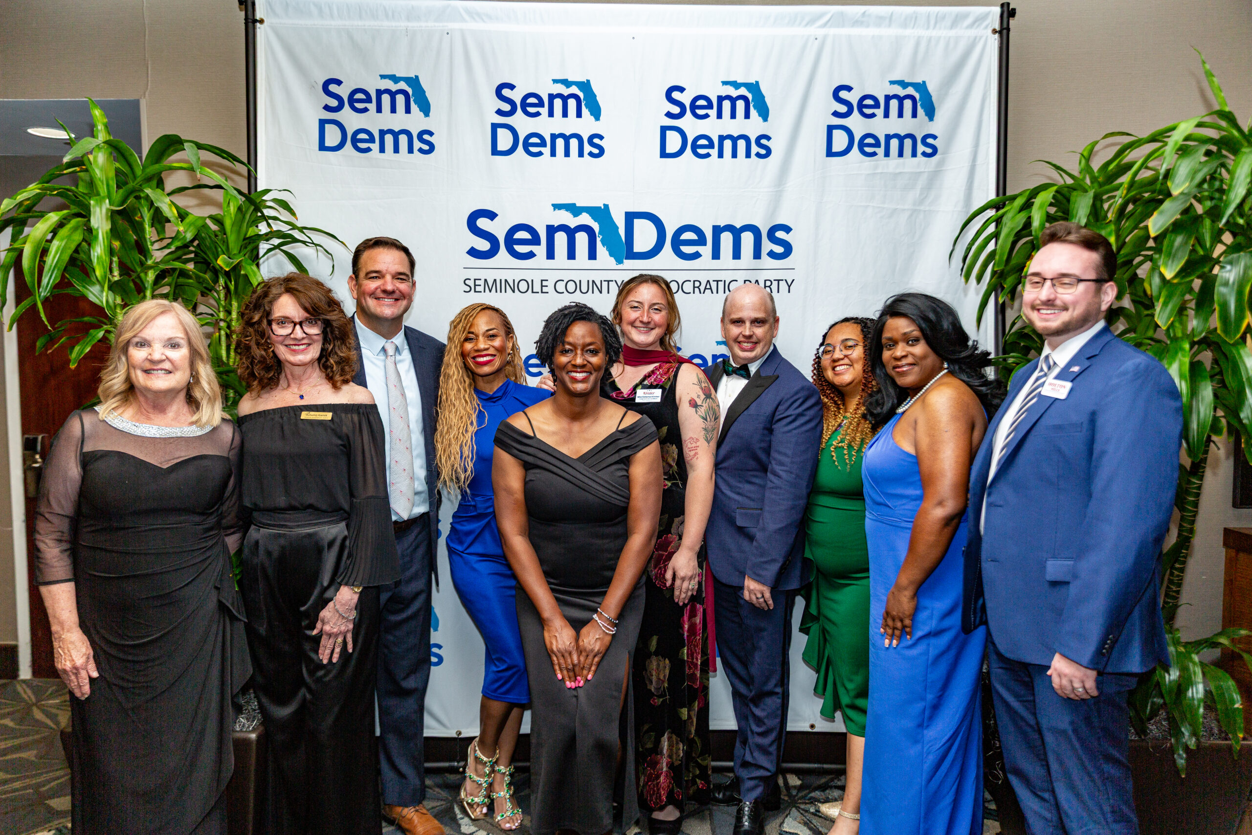 Candidates at the Gala Seminole County Democratic Party
